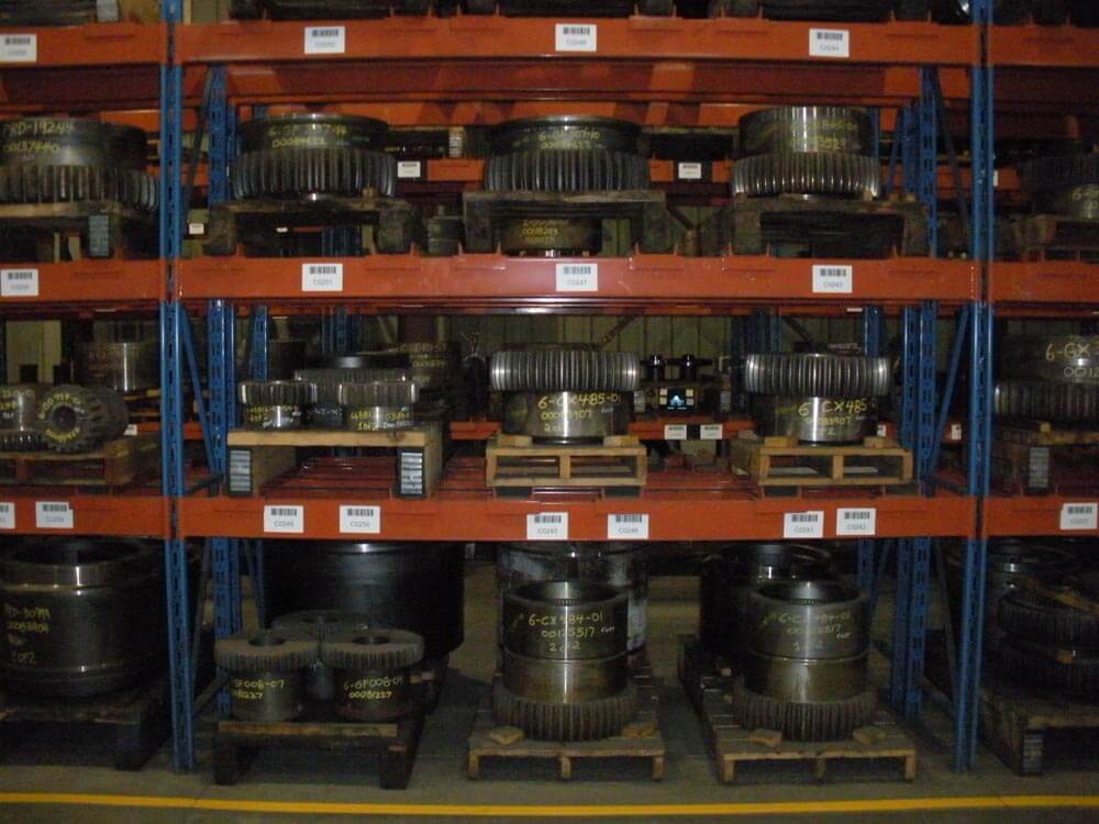 Coupling inventory hub gear stock