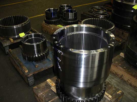 Coupling parts at inspection.